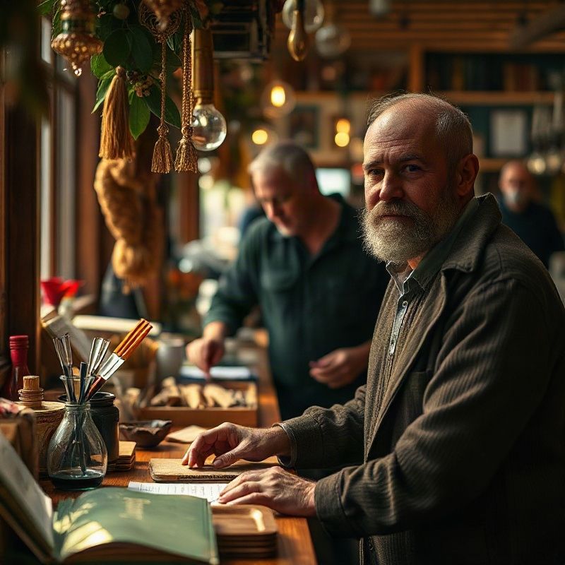 Rozhovor so zákazníkom pri pulte s rastlinami